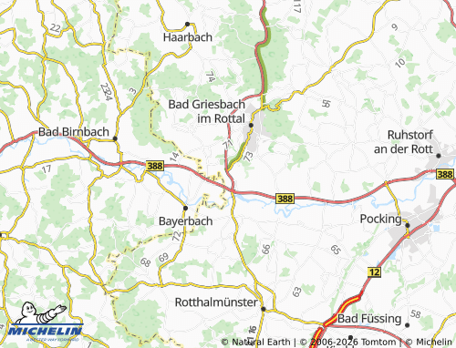 Mappa MICHELIN Oberham - ViaMichelin