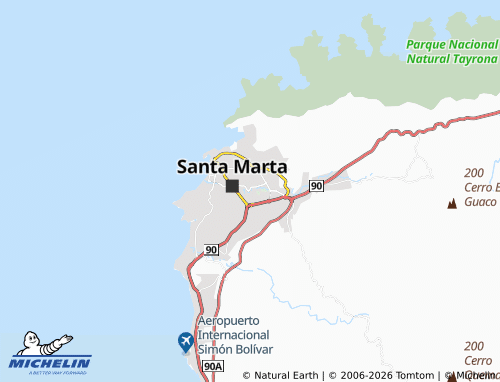 Carte MICHELIN Simón Bolívar - ViaMichelin
