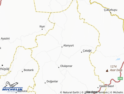 Mappa MICHELIN Alanyurt - ViaMichelin
