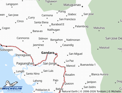 MICHELIN Casandig map - ViaMichelin