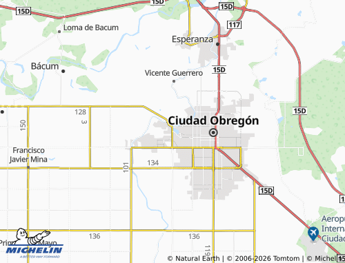 MICHELIN Laguna Nainari map - ViaMichelin