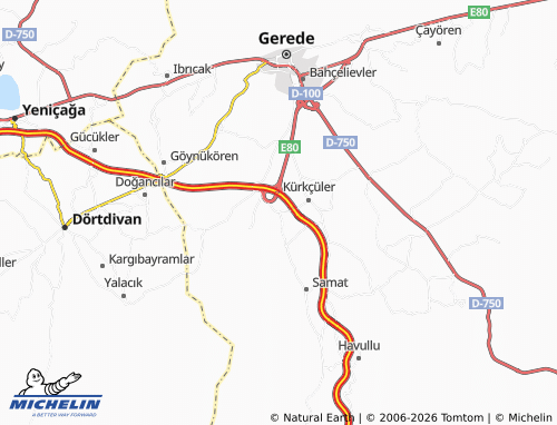 Mappa MICHELIN Çoğullu - ViaMichelin