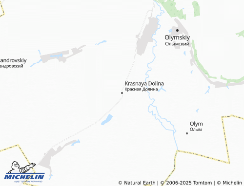 MICHELIN Krasnaya Dolina map - ViaMichelin