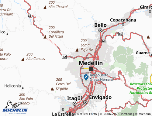 Carte MICHELIN Olaya Herrera - ViaMichelin
