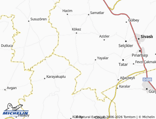 MICHELIN Budaklar map - ViaMichelin