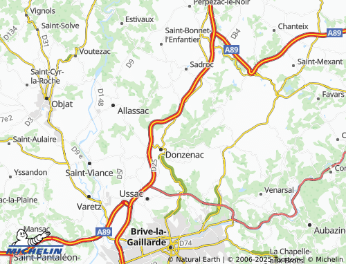 MICHELIN-Landkarte Mazières - ViaMichelin