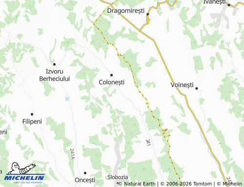 MICHELIN Zăpodia map - ViaMichelin
