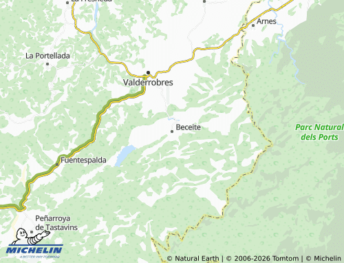 Mapa MICHELIN Beceite - ViaMichelin