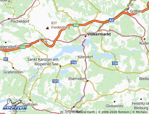 Mapa MICHELIN Peratschitzen - ViaMichelin