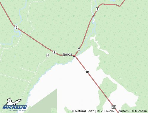 Mapa MICHELIN Janos - ViaMichelin