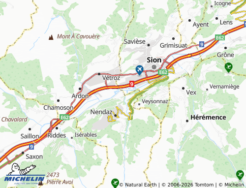 Mappa MICHELIN Aproz - ViaMichelin
