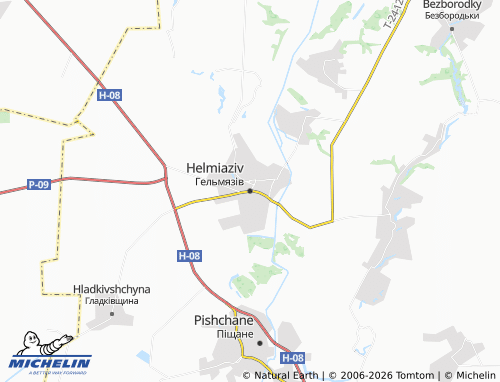 Mapa MICHELIN Helmiaziv - ViaMichelin