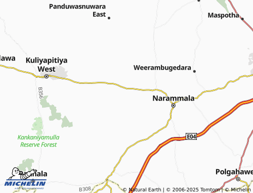 MICHELIN Ranasgalla map - ViaMichelin