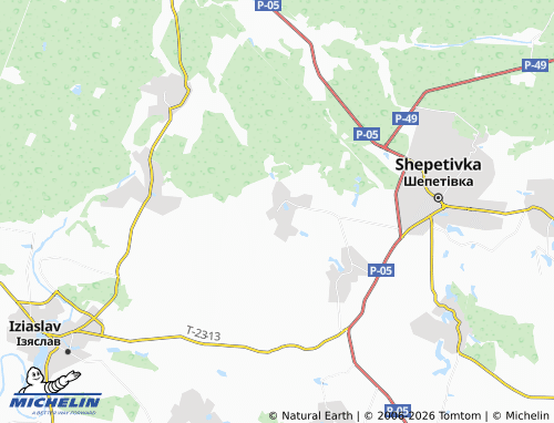 MICHELIN Plishchyn map - ViaMichelin
