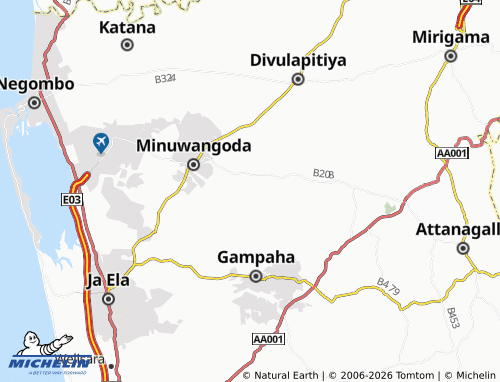 Mappa MICHELIN Gallegedara - ViaMichelin