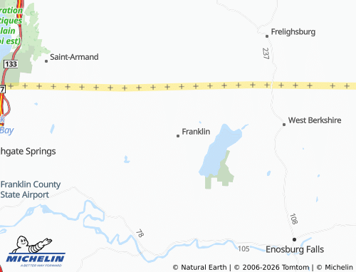 Mappa MICHELIN Franklin - ViaMichelin