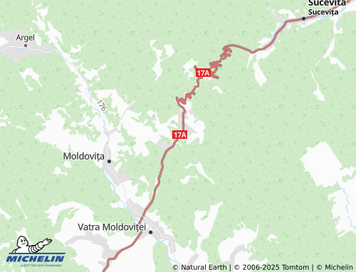 MICHELIN Ciumârna map - ViaMichelin