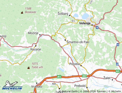 Mappa MICHELIN Letuš - ViaMichelin