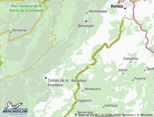 Mappa MICHELIN Jimera de Líbar - ViaMichelin