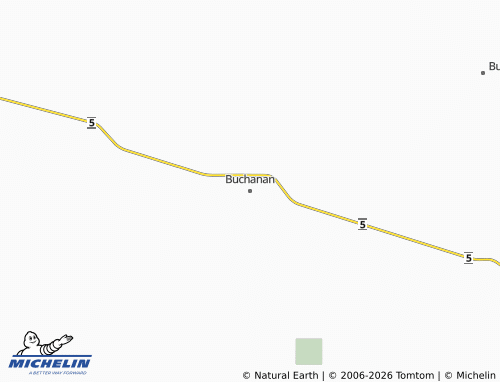 Kaart MICHELIN Buchanan - ViaMichelin