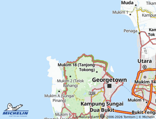 MICHELIN Batu Feringgi map - ViaMichelin