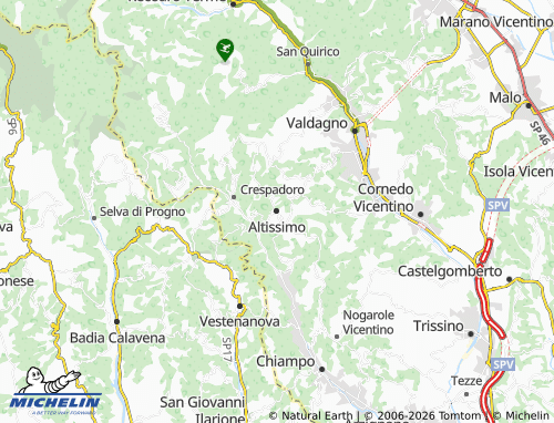 MICHELIN Altissimo map - ViaMichelin