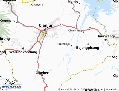 MICHELIN Cilaku map - ViaMichelin