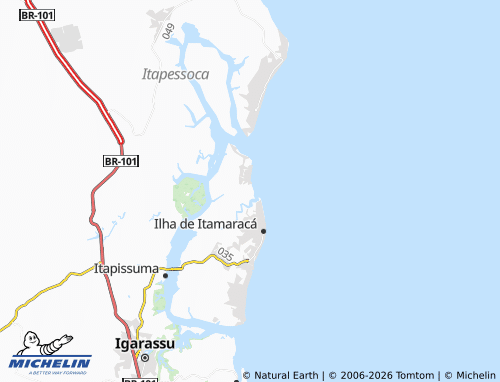 Mapa MICHELIN Jaguaribe - ViaMichelin