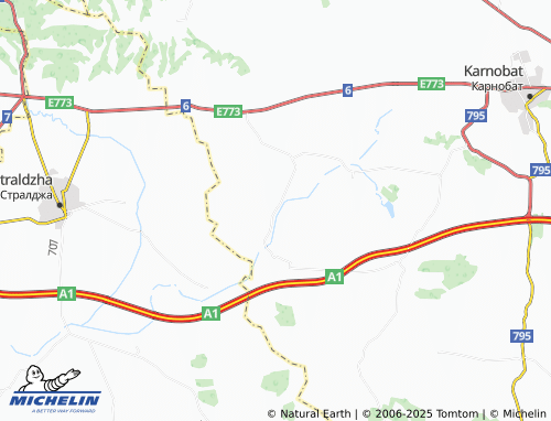 MICHELIN Devetintsi map - ViaMichelin