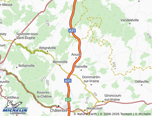 Mappa MICHELIN Aouze - ViaMichelin
