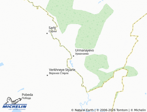 MICHELIN-Landkarte Urmanayevo - ViaMichelin