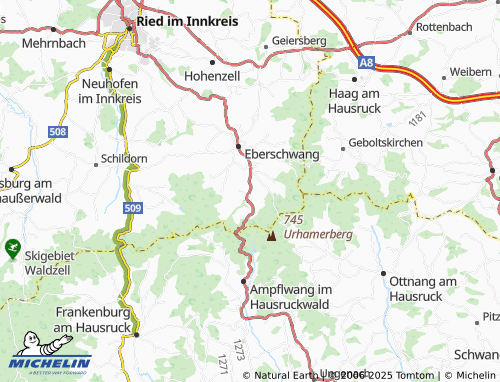 MICHELIN-Landkarte Wolfharting - ViaMichelin