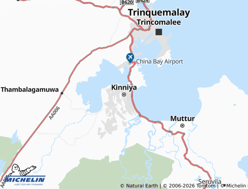 Carte MICHELIN Kinniya - ViaMichelin
