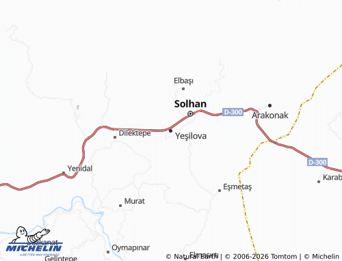 Mapa MICHELIN Yeşilova - ViaMichelin