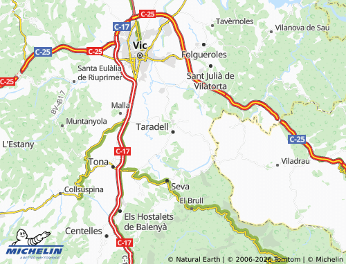 Mappa MICHELIN Taradell - ViaMichelin