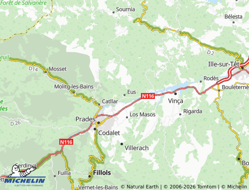 MICHELIN Eus map - ViaMichelin