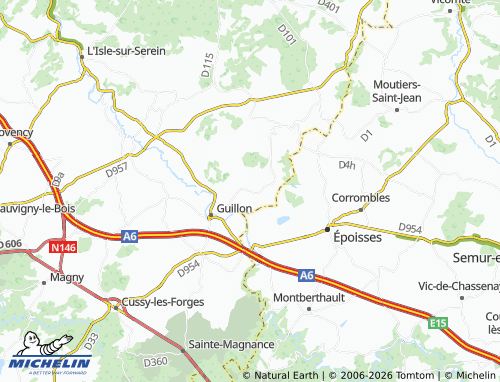MICHELIN Vignes map - ViaMichelin