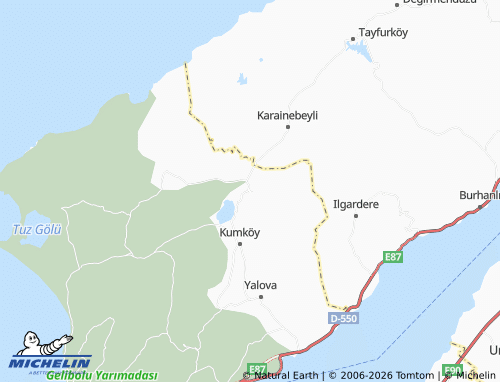 Carte MICHELIN Yolağzı - ViaMichelin