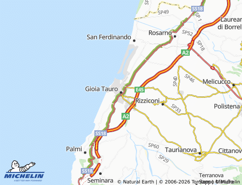 Mappa MICHELIN Gioia Tauro - ViaMichelin