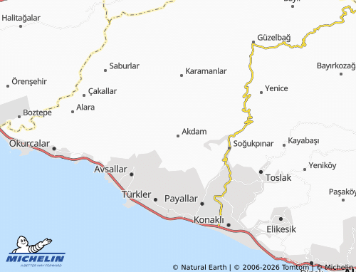 Mappa MICHELIN Akdam - ViaMichelin