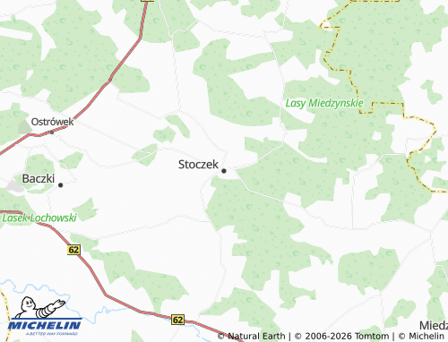MICHELIN-Landkarte Stoczek - ViaMichelin