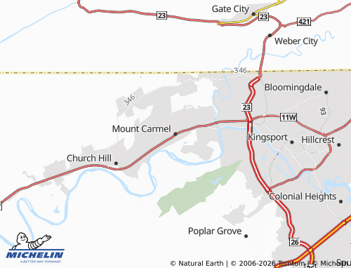 Carte MICHELIN Mount Carmel - ViaMichelin