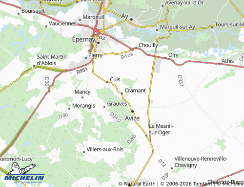Mapa MICHELIN Cramant - ViaMichelin