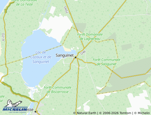 Mapa MICHELIN Sanguinet - ViaMichelin
