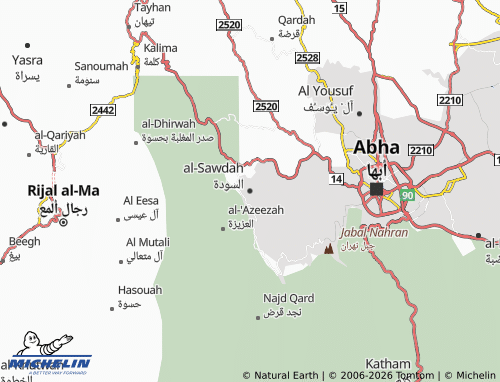 Carte MICHELIN al-Sawdah - ViaMichelin