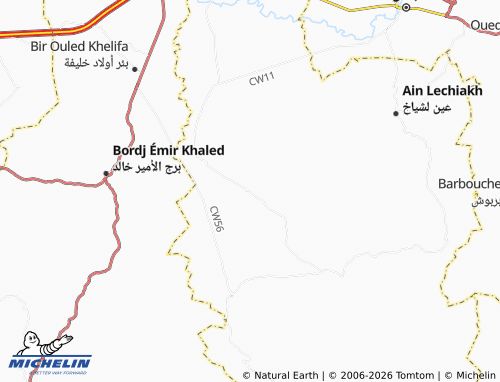 MICHELIN Wad al-Jumu'ah map - ViaMichelin