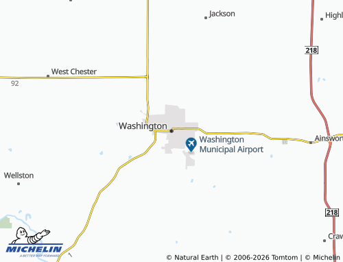Kaart MICHELIN Washington - ViaMichelin