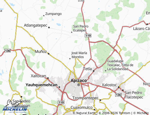 Mapa MICHELIN Cuarta San Francisco Atexcatzingo - ViaMichelin