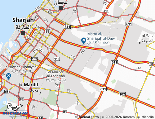 MICHELIN Al Qarrayen 5 map - ViaMichelin