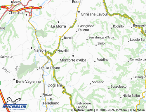 Mapa MICHELIN Monforte d'Alba - ViaMichelin